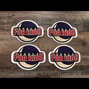 BUNDLE OF 4 - “Goals For Kids” Patches - New